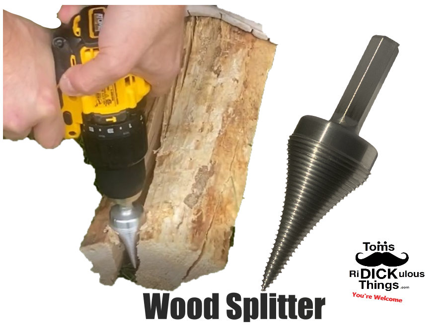 (SOLD OUT) Wood Splitter Drill Bit- Machined in One Piece!