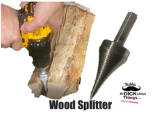 Load image into Gallery viewer, Wood Splitter Drill Bit- Machined in One Piece!
