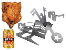 Load image into Gallery viewer, (Sold Out) &#39;Merica Biker Chick Beer Can Chicken Stand™- Pre-order
