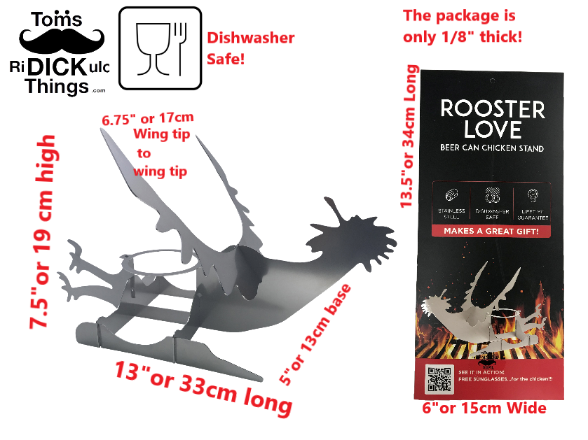 Rooster Love Beer Can Chicken Stand™