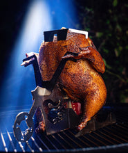 Load image into Gallery viewer, Flaming Biker Chick Beer Can Chicken Stand™
